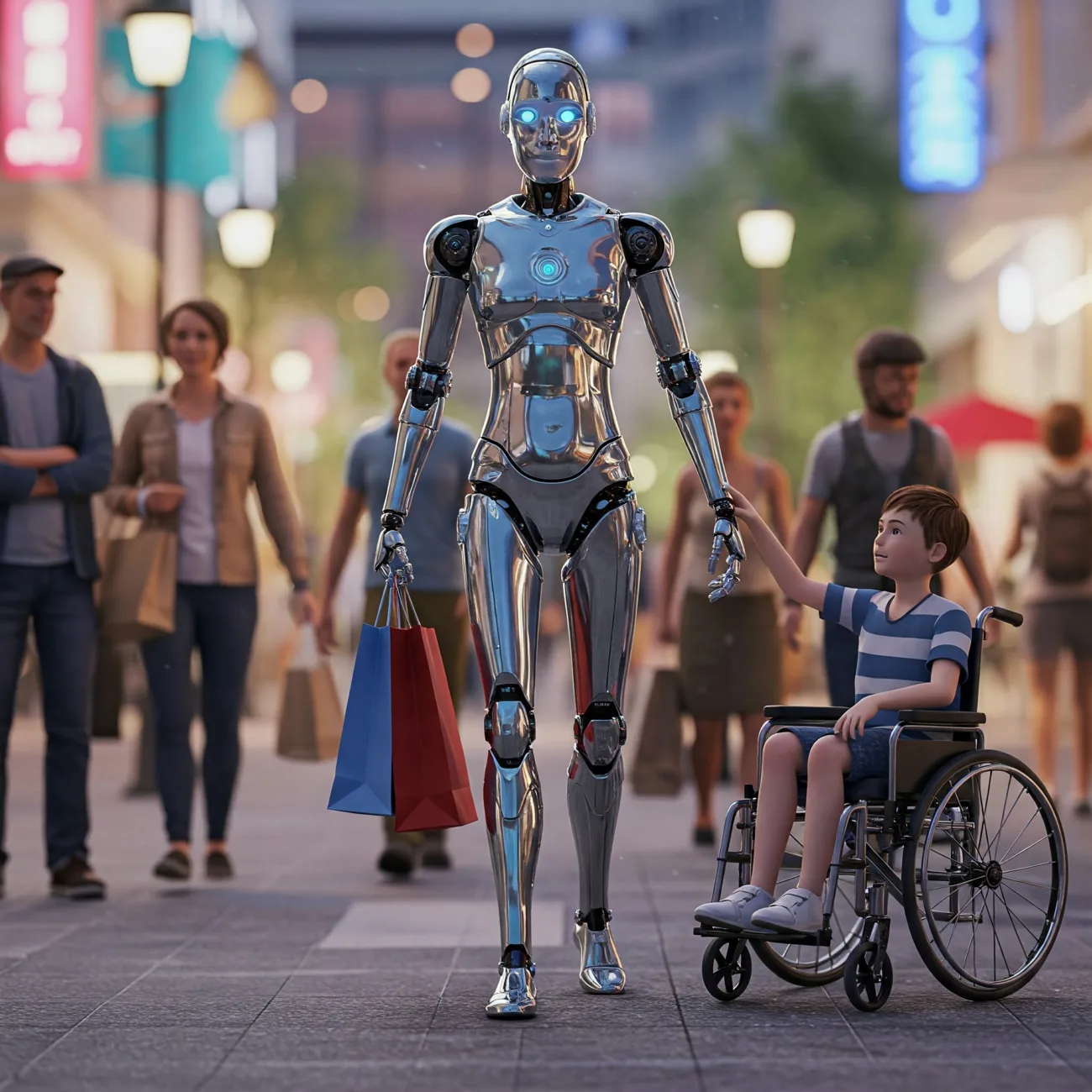 Robot Membantu Manusia