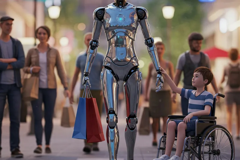 Robot Membantu Manusia